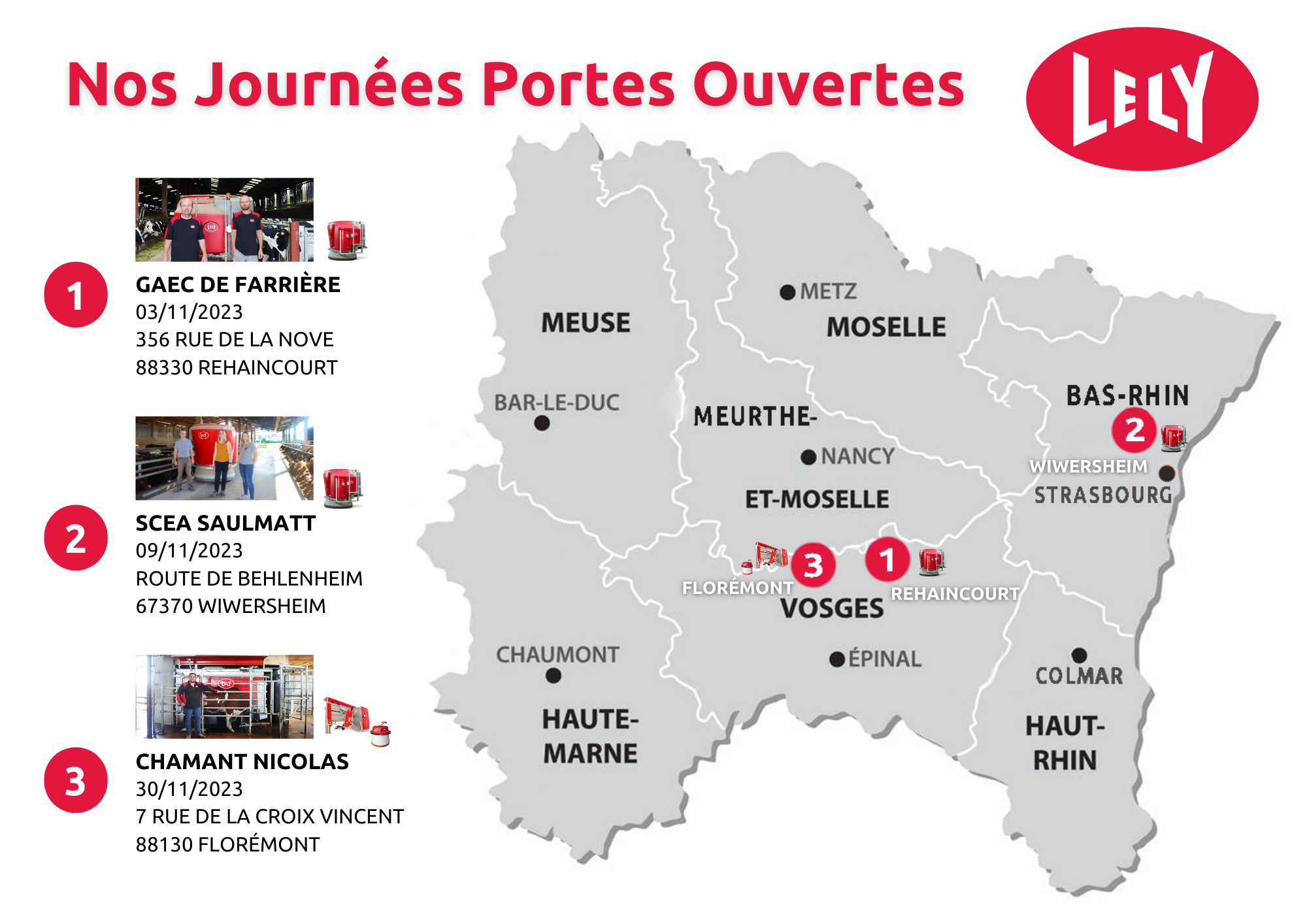 Lely Porte Ouverte , [PORTE OUVERTE] Stabulation laitière robotisée – UWJT